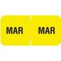 Barkley FMBLM Compatible "Mar" Month Labels, Laminated Stock,1-1/2" x 3/4", Individual Months - Roll of 250