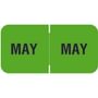 Barkley FMBLM Compatible "May" Month Labels, Laminated Stock,1-1/2" x 3/4", Individual Months - Roll of 250