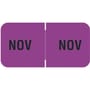Barkley FMBLM Compatible "Nov" Month Labels, Laminated Stock,1-1/2" x 3/4", Individual Months - Roll of 250