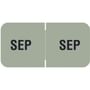 Barkley FMBLM Compatible "Sep" Month Labels, Laminated Stock,1-1/2" x 3/4", Individual Months - Roll of 250
