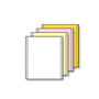 4-Ply 9-1/2'' x 11" (W x H) Carbonless 13# White/Canary/Pink/Gold Computer Paper, 1/2" Perf Left & Right (Ream of 800)