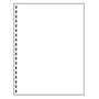 8-1/2" x 11" Laser Cut Sheet, 20# White Stock, 19 Rectangular Holes Left Side (Carton of 2500)