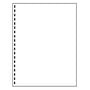 8-1/2" x 11" Laser Cut Sheet, 24# White Stock, 19 Rectangular Holes Left Side (Carton of 2500)