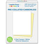 2-Part Reverse Sequence Canary / White Pre-Collated Carbonless Paper (Carton of 1000 Sheets)