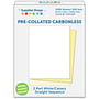 2-Part Straight Sequence White / Canary Pre-Collated Carbonless Paper (Carton of 1000 Sheets)