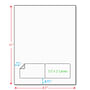 3-1/2" x 2" (3.5" x 2") Integrated Laser Label Form Sheets, 2 Up Labels (Carton of 1000)