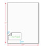 3-1/2" x 2" (3.5" x 2") Integrated Laser Label Form Sheets, 1 Label Left Edge (Carton of 1000)