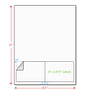 4" x 2-7/8" (4" x 2.875") Integrated Laser Label Form Sheet, 2 Up Labels (Carton of 1000)