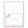 7-1/2" x 5-1/8" (7.5" x 5.125") Integrated Laser Label Form Sheets, 1 Label (Lot of 250)