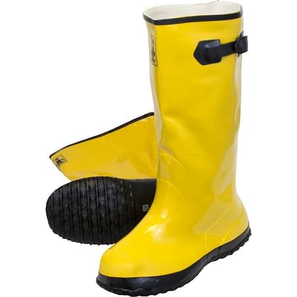 Size 17 Yellow Rubber Over The Shoe Slush Boots (1 Pair Per Package)