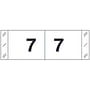 Tabbies 11830 Compatible Numeric "7" Labels, Laminated Stock, 1/2" X 1-1/2" Individual Numbers - Roll of 500