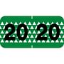 COF Compatible "20" Yearband Labels, Laminated Stock. 1-1/2" X 3/4" - 500 per Roll