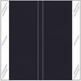 Tabbies 11600 Compatible Solid Black Labels, 100# laminated stock, 1-1/2" x 1-1/2" Individual Colors - Roll of 507