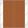 Tabbies 11600 Compatible Solid Brown Labels, 100# laminated stock, 1-1/2" x 1-1/2" Individual Colors - Roll of 508