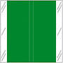 Tabbies 11600 Compatible Solid Dark Green Labels, 100# laminated stock, 1-1/2" x 1-1/2" Individual Colors - Roll of 510