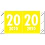 Col'R'Tab Compatible "20" Yearband Labels, Laminated Stock 1-1/2" x 3/4" - 1000 per Roll