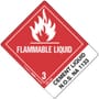 4" x 4-3/4" Flammable Liquid - Adhesives UN1133 Labels (500 per Roll)