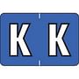 Colwell Compatible Alpha "K" Labels, Polylaminated Stock, 1" X 1-1/2" Individual Letters - Roll of 500