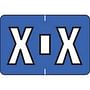 Colwell Compatible Alpha "X" Labels, Polylaminated Stock, 1" X 1-1/2" Individual Letters - Roll of 500