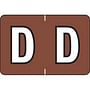 Colwell Compatible Alpha "D" Labels, Polylaminated Stock, 1" X 1-1/2" Individual Letters - Pack of 225