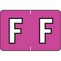 Colwell Compatible Alpha "F" Labels, Polylaminated Stock, 1" X 1-1/2" Individual Letters - Pack of 225