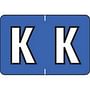Colwell Compatible Alpha "K" Labels, Polylaminated Stock, 1" X 1-1/2" Individual Letters - Pack of 225