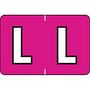 Colwell Compatible Alpha "L" Labels, Polylaminated Stock, 1" X 1-1/2" Individual Letters - Pack of 225