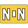 Colwell Compatible Alpha "N" Labels, Polylaminated Stock, 1" X 1-1/2" Individual Letters - Pack of 225