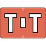 Colwell Compatible Alpha "T" Labels, Polylaminated Stock, 1" X 1-1/2" Individual Letters - Pack of 225