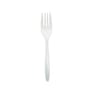 Medium Weight Polypropylene Unwrapped, Fork, White (1000 per Case)