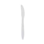 Medium Weight Polypropylene Unwrapped, Knife, White (1000 per Case)