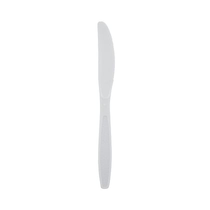 Heavy Weight Polystyrene Unwrapped Knife, White (1000 per Case)