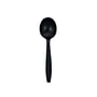 Heavy Weight Polystyrene Unwrapped Soup Spoon, Black (1000 per Case)