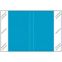 Tabbies 11100 Compatible Solid Light Blue Labels, 100# laminated stock, 1-1/2" x 1" Individual Colors - Roll of 500