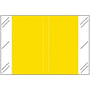 Tabbies 11100 Compatible Solid Yellow Labels, 100# laminated stock, 1-1/2" x 1" Individual Colors - Roll of 506