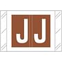 Tabbies Compatible "J" Labels, Polylaminated 100# Stock, 1 " X 1-1/2" Individual Letters - Roll of 500