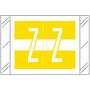 Tabbies Compatible "Z" Labels, Polylaminated 100# Stock, 1 " X 1-1/2" Individual Letters - Roll of 500