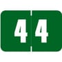 Digi Color DCNM Compatible Numeric "4" Labels, Laminated Stock, 1-1/2" x 1" Individual Numbers - Roll of 250