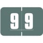 Digi Color DCNM Compatible Numeric "9" Labels, Laminated Stock, 1-1/2" x 1" Individual Numbers - Roll of 250