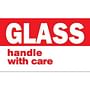 3" x 5" Glass Handle With Care Labels (500 per Roll)