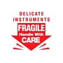 3" x 3" Delicate Instruments Fragile Handle with Care Labels (500 per Roll)
