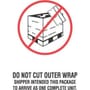 5" x 6" Do Not Cut Outer Wrap Labels (500 per Roll)