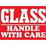 3" x 4" Glass Handle With Care Labels (500 per Roll)