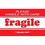 3" x 5" Fragile Please Handle With Care Thank You Labels (500 per Roll)