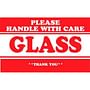 2" x 3" Glass Please Handle With Care Labels (500 per Roll)