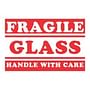 3" x 5" Fragile Glass Handle With Care Labels (500 per Roll)