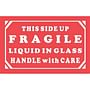 3" x 5" Fragile Liquid In Glass Labels (500 per Roll)