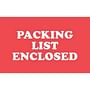 2" x 3" Packing List Enclosed Labels (500 per Roll)