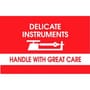 3" x 5" Delicate Instruments Handle with Great Care Labels (500 per Roll)