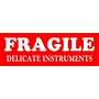 1-1/2" x 4" Fragile Delicate Instruments Labels (500 per Roll)